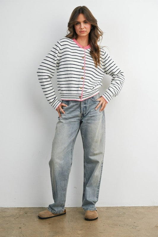 Sailor Stripe Cardigan