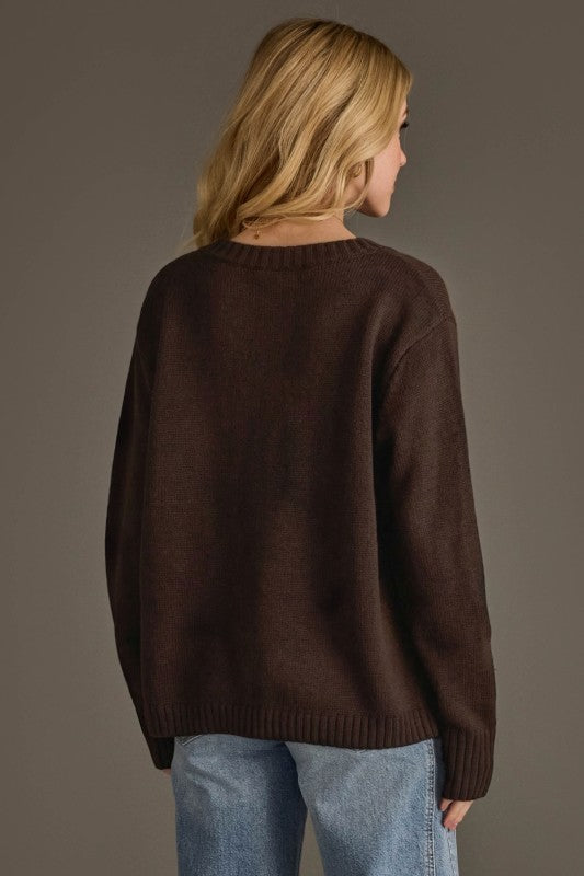 Dk. Brown Whiskey Weather Sweater