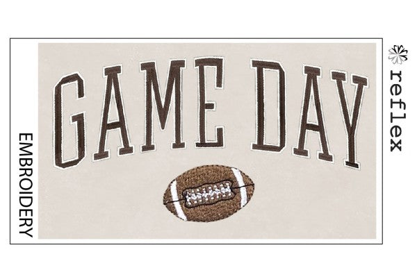 Fleece Relaxed Fit Sweatshirt With Game Day Embroidery