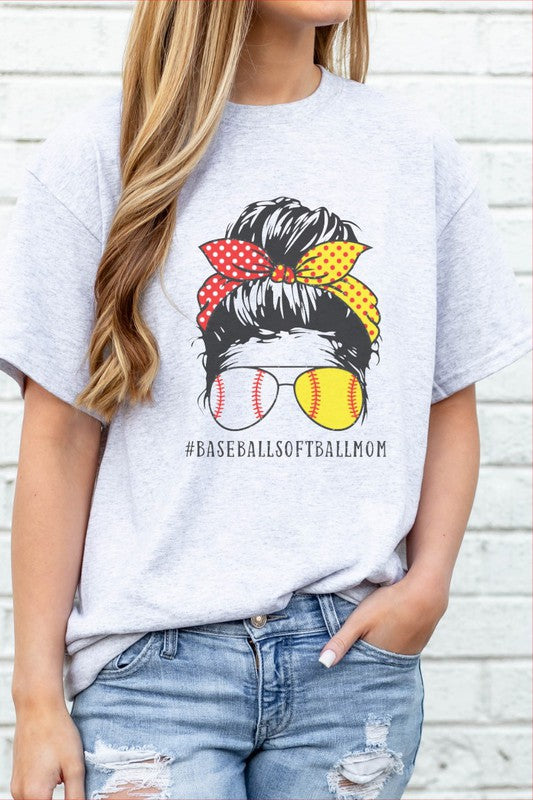 Baseball/ Softball Mom Messy Bun