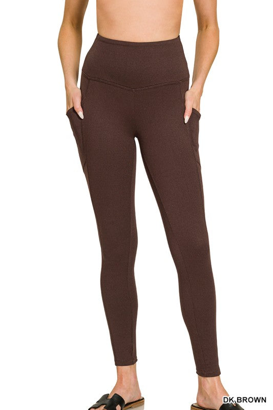 Brushed Dty Microfiber Full Length Leggings