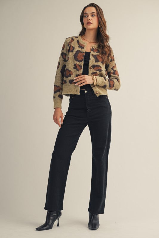 Soft Elegance Leopard Brushed Cardigan