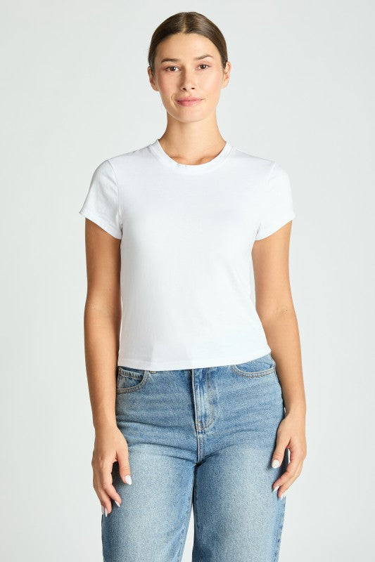 Cotton Short Sleeve Mini Tee