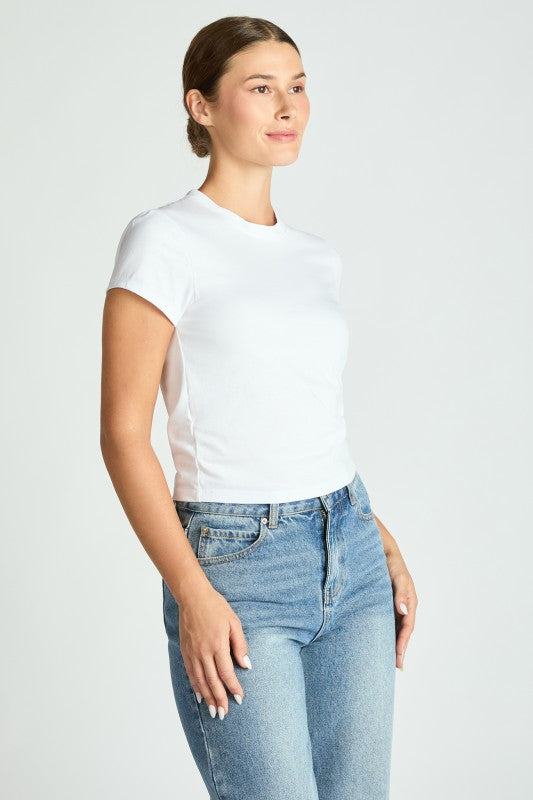 Cotton Short Sleeve Mini Tee