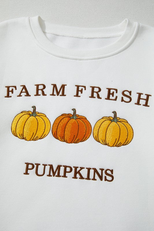 Farm Fresh Pumpkins Casual Sweatshirt