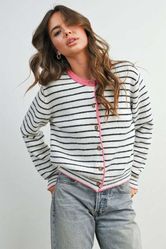 Sailor Stripe Cardigan