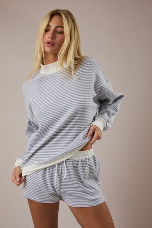 Mock Neck Sweatshirt Top