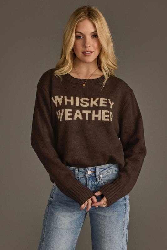 Dk. Brown Whiskey Weather Sweater