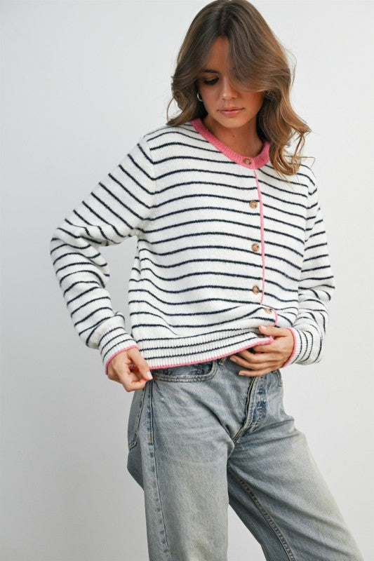 Sailor Stripe Cardigan