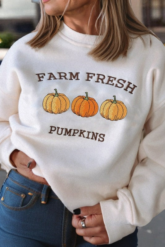 Farm Fresh Pumpkins Casual Sweatshirt