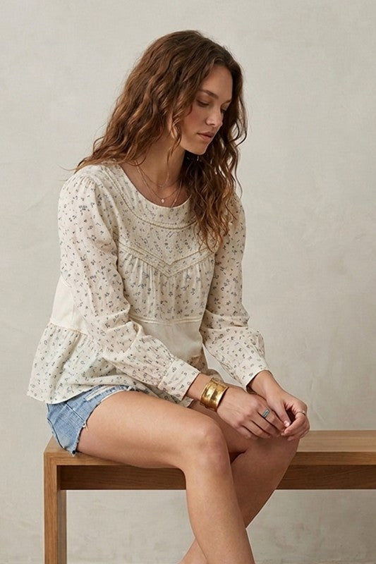 Sweet Prairie Ditsy Top