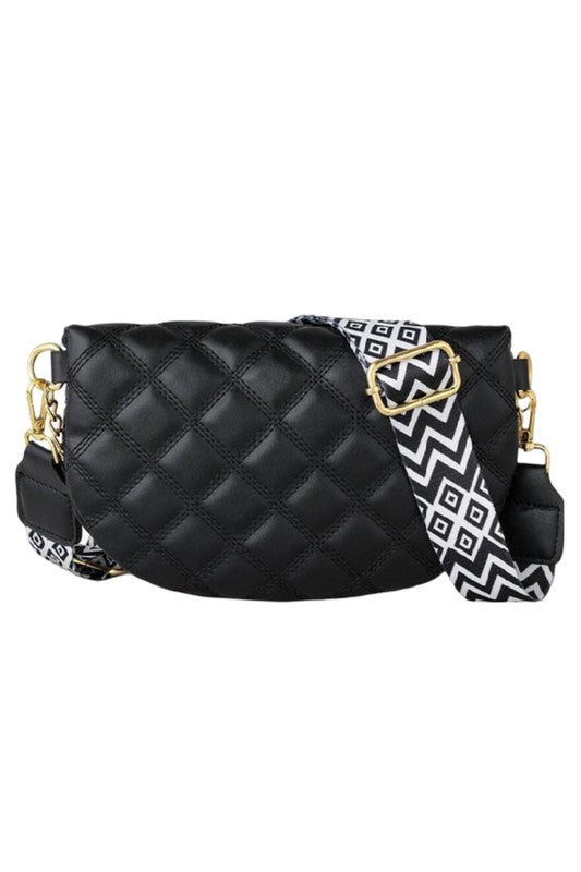 Quilted Vegan Leather Crossbody Bum Bag