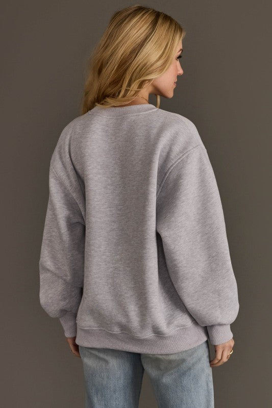 LT.GRAY & DK.GRAY WHISKEY WETHER SWEATSHIRT