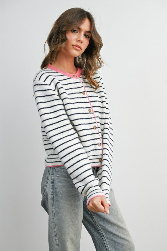 Sailor Stripe Cardigan