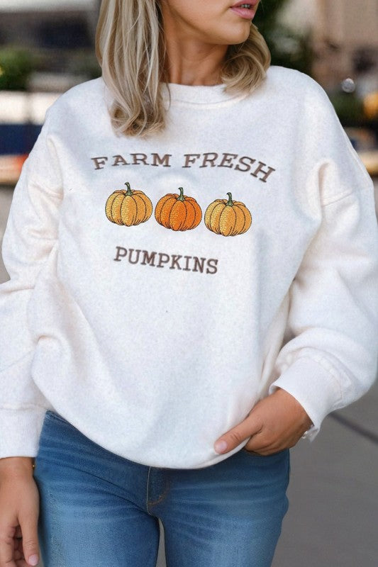 Farm Fresh Pumpkins Casual Sweatshirt