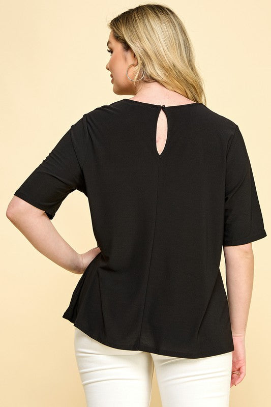 Plus Size Cut Out Top