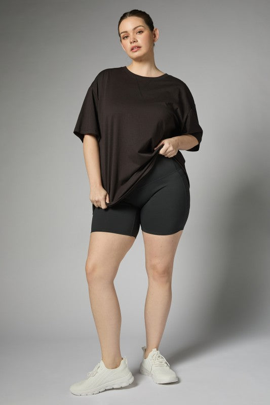 Tummy Control & Button Lifting Biker Shorts