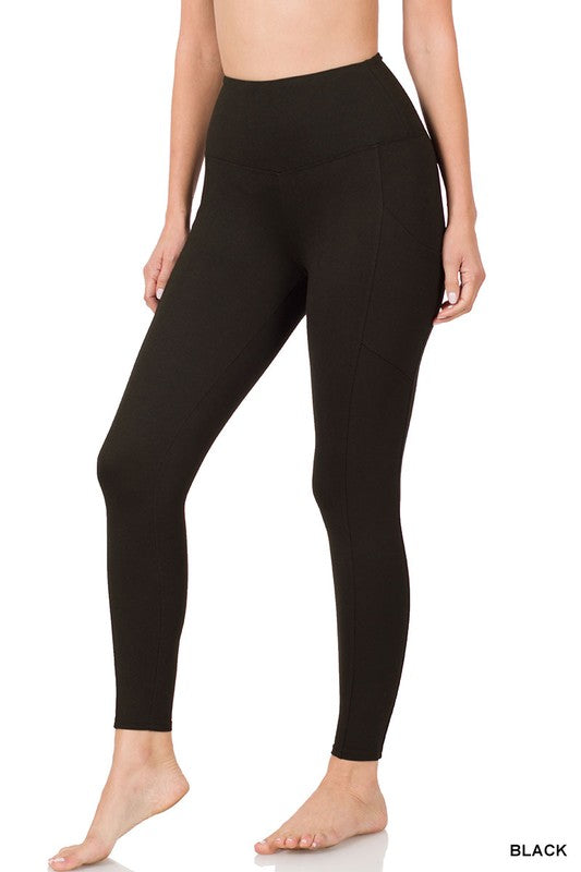 Brushed Dty Microfiber Full Length Leggings