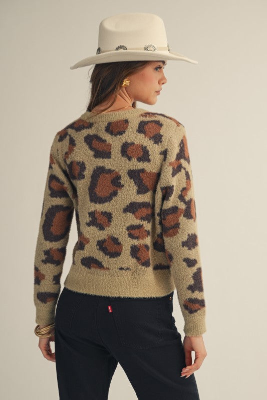 Soft Elegance Leopard Brushed Cardigan