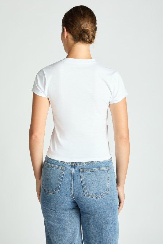 Cotton Short Sleeve Mini Tee