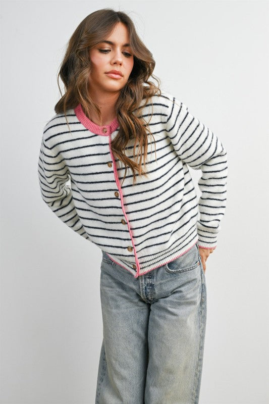 Sailor Stripe Cardigan